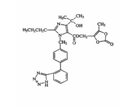 image of olmesartan medoxomil chemical structure - chemical structure 1